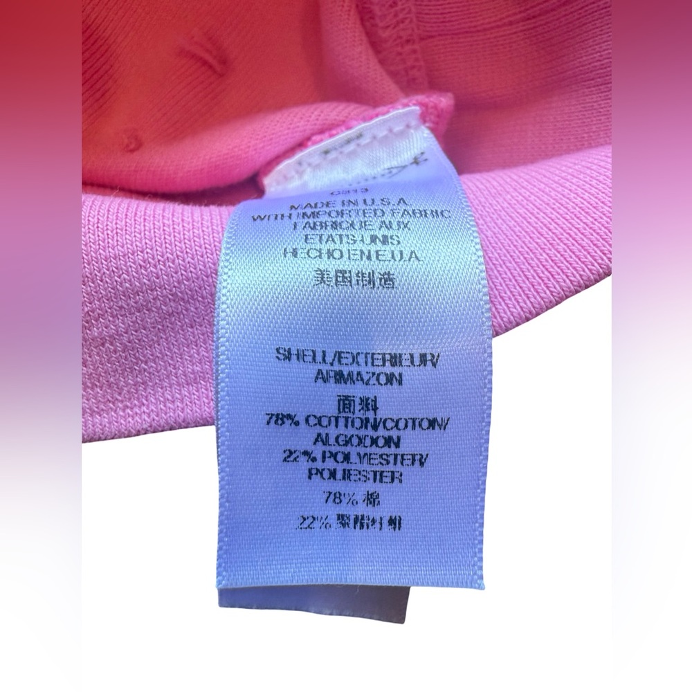 Juicy Couture Pink Velour Sweatshirt Women’s XS Velour Crewneck Pullover - Picture 9 of 10